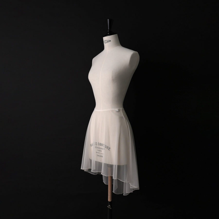 Women Cream Ballet Skirt(Haze Mesh Pull-on Skirt MIDI/CREAM)