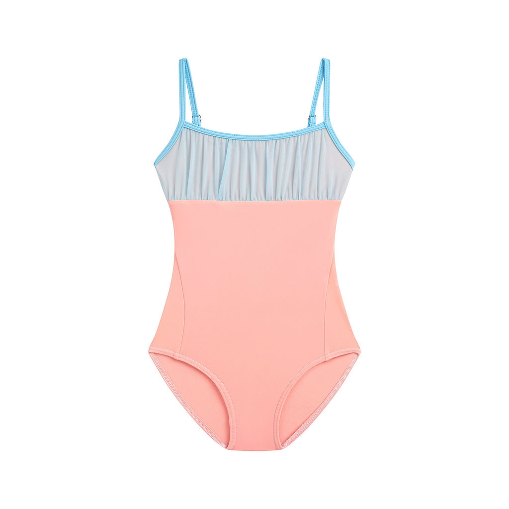 Girls Peach Blue Ballet Onesies(DAD2050MP/Plaisir/Cristallo Mesh)