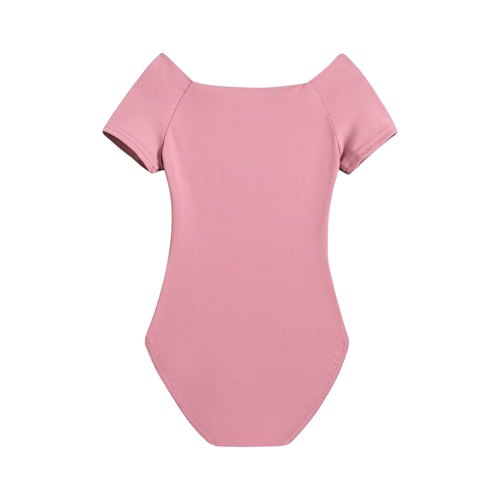 Girls Rose Pink Ballet Justaucorps