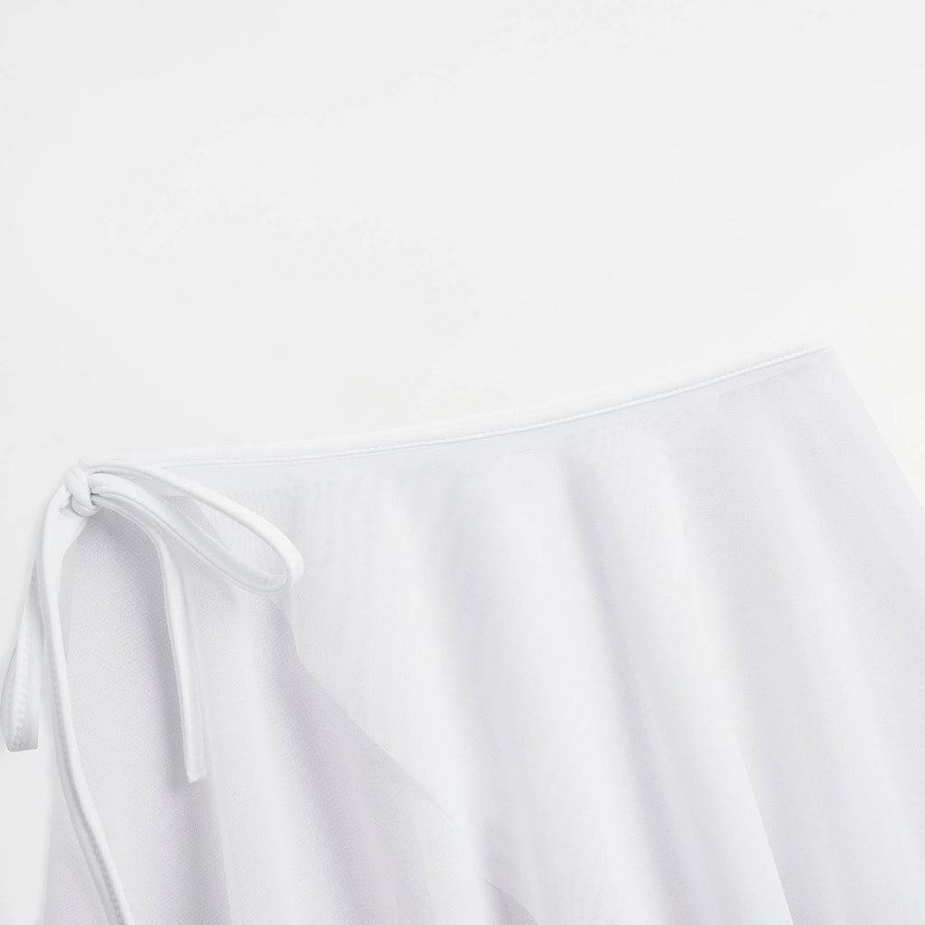 Girls White Ballet Skirt