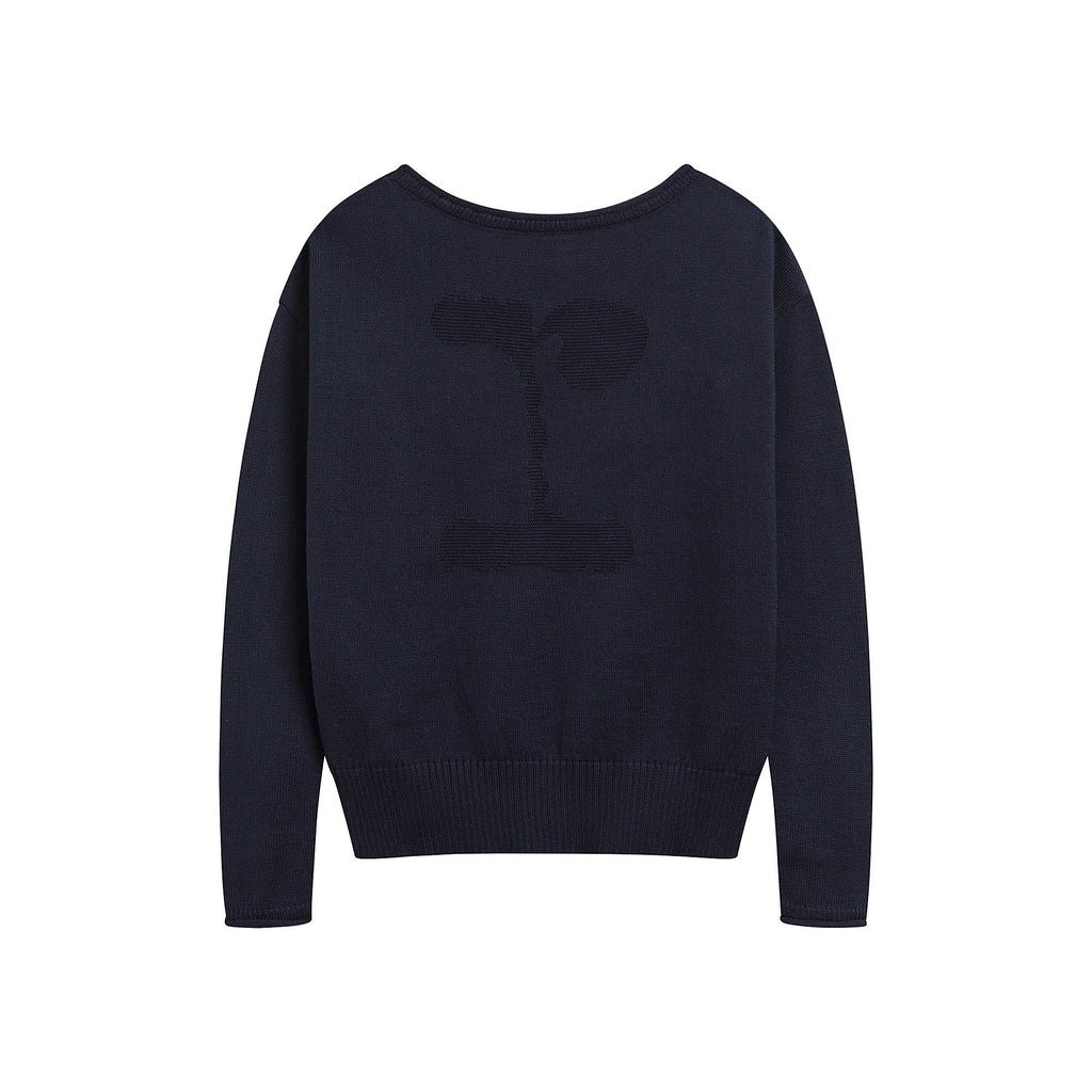 Girls Dark Blue Ballet Sweater(DE674/116)