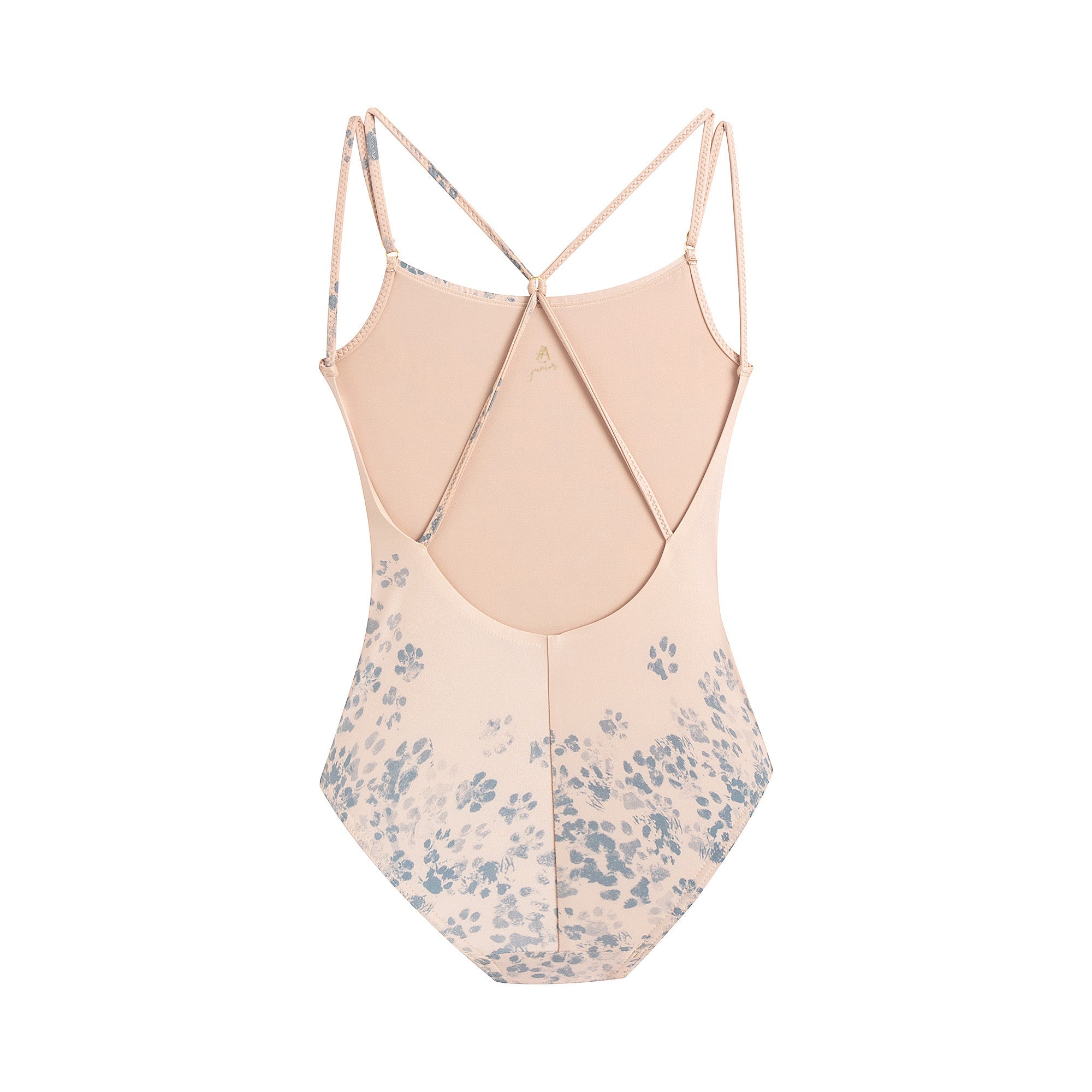 Girls Blue Printed Ballet Onesies(J231LE33VL/indigo)