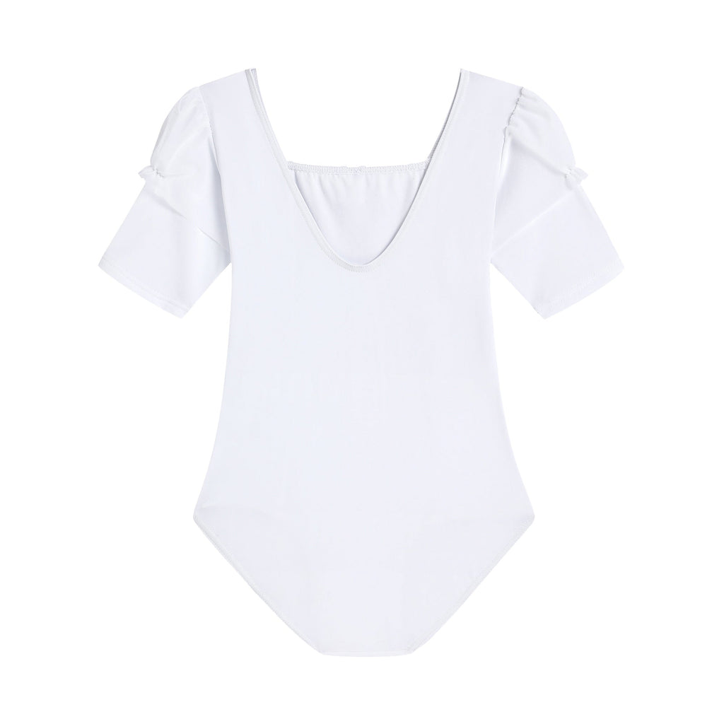 Girls White Ballet Onesies