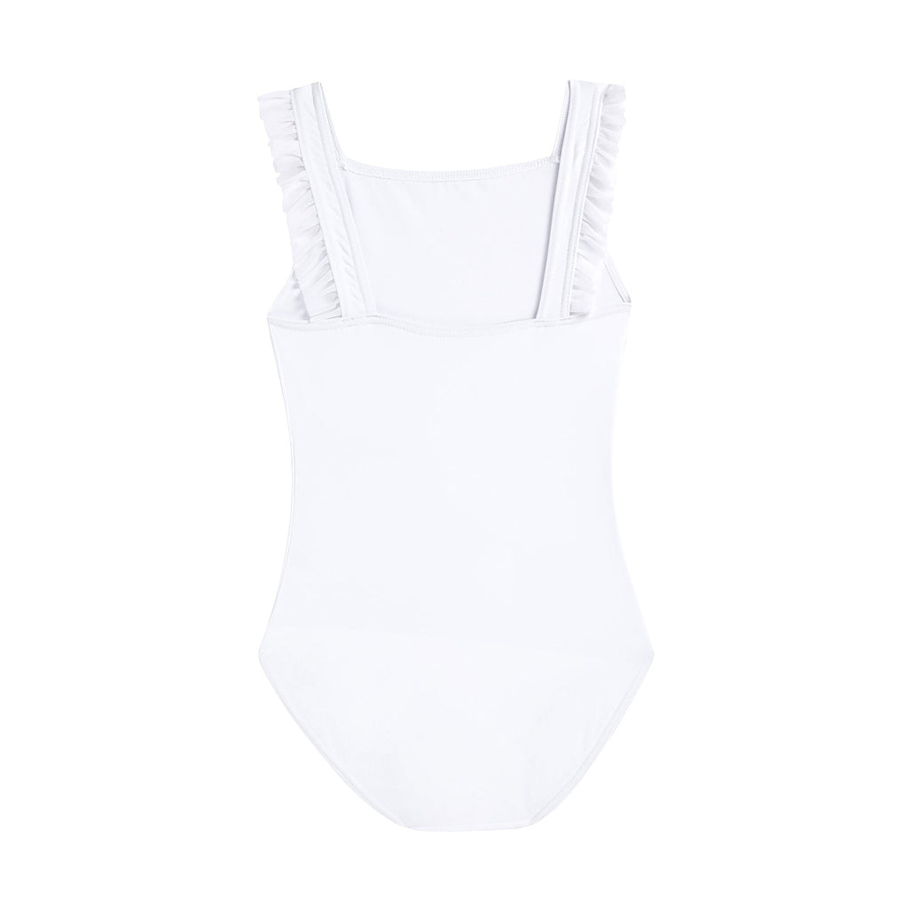 Girls White Ballet Onesies