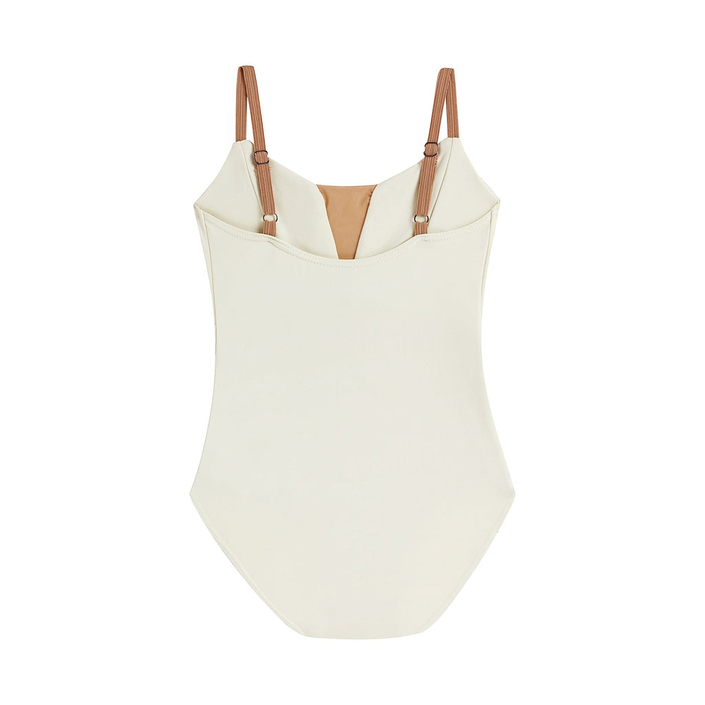 Girls Cream Ballet Onesies