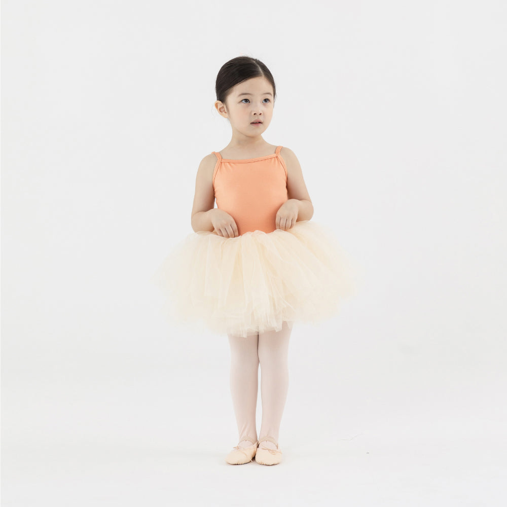 Girls Orange Ballet Onesies