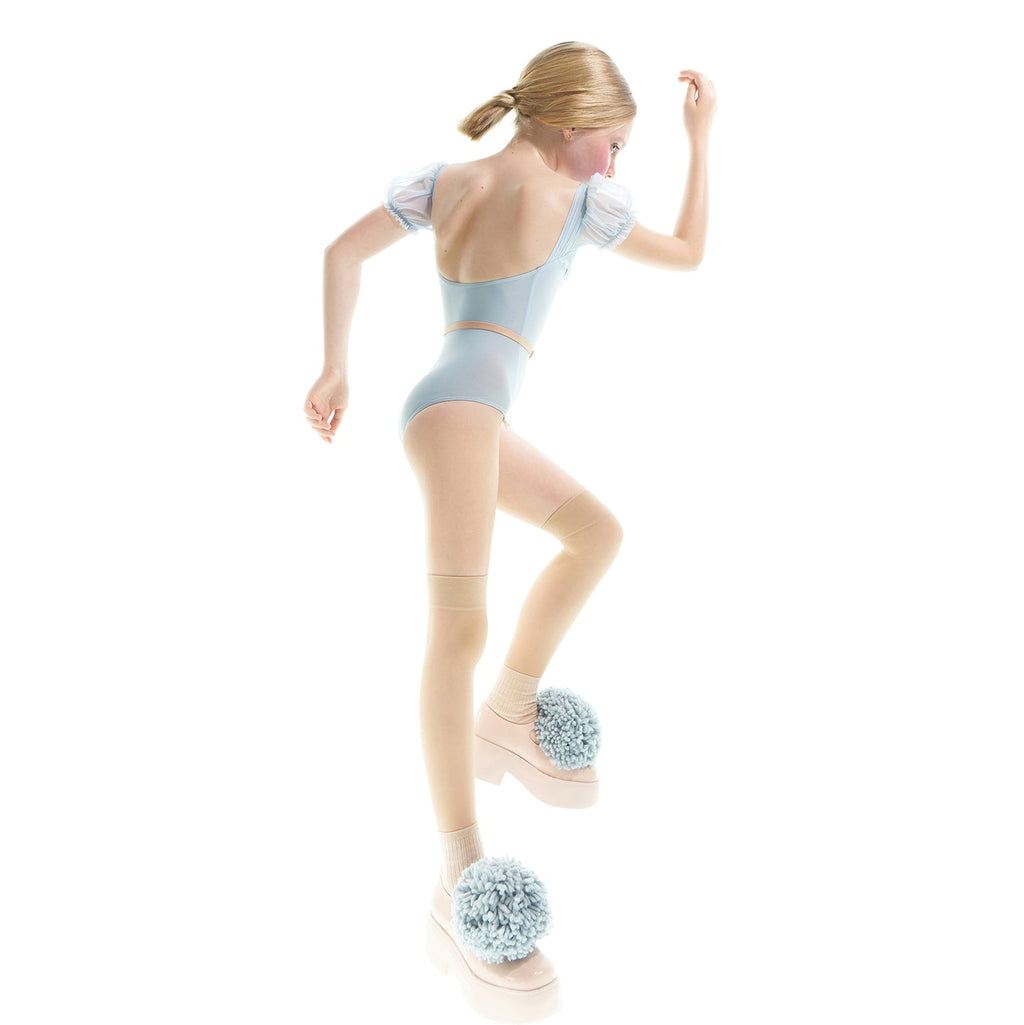 Girls Light Blue Ballet Onesies