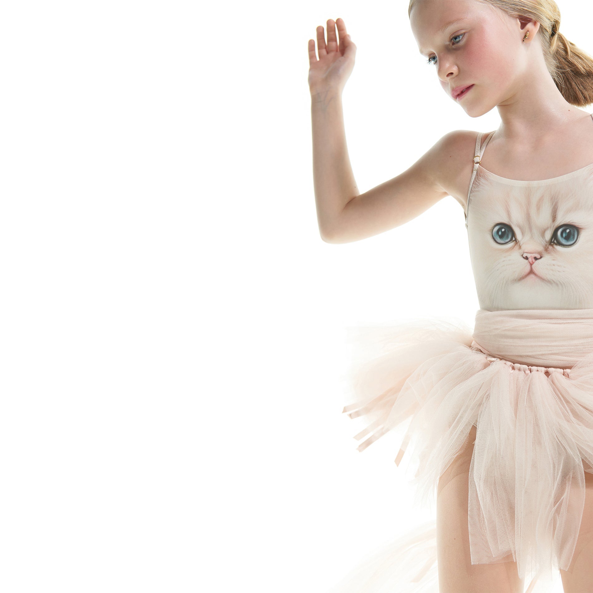 Girls Pale Pink Ballet TuTu Skirt(J231TU30PN/baby blush)