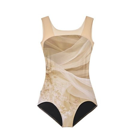 Women Beige Floral Ballet Onesies(R4-25.8/Psyche)