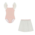 Girls Pink Ballet Onesies Set
