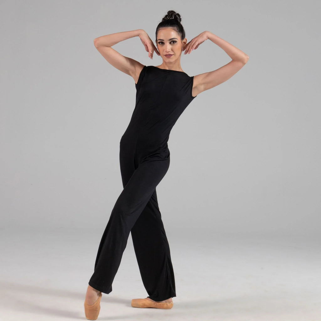 Women Black Ballet Jumpsuit(Yume/01 Noir)