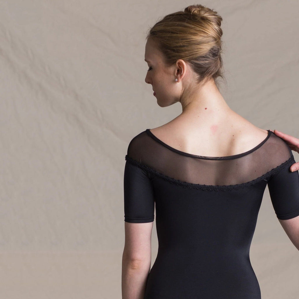 Girls Black Ballet Onesies(1402/Black)