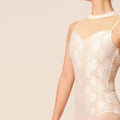 Women White Ballet Onesies(1508/White)