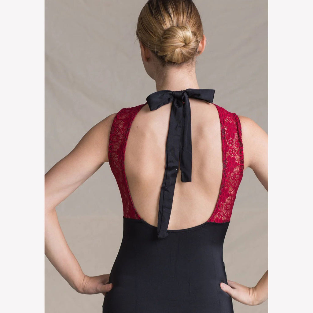 Women Red Ballet Onesies(1512/Black & Red)