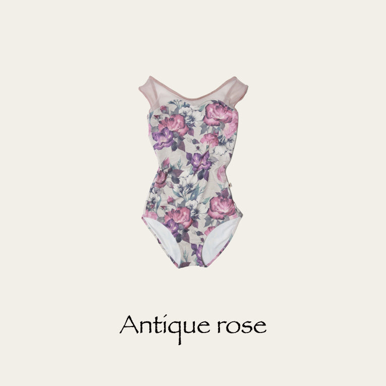 Girls Pink "Antique rose" Ballet Onesies(156051169/Plie/Moss pink)