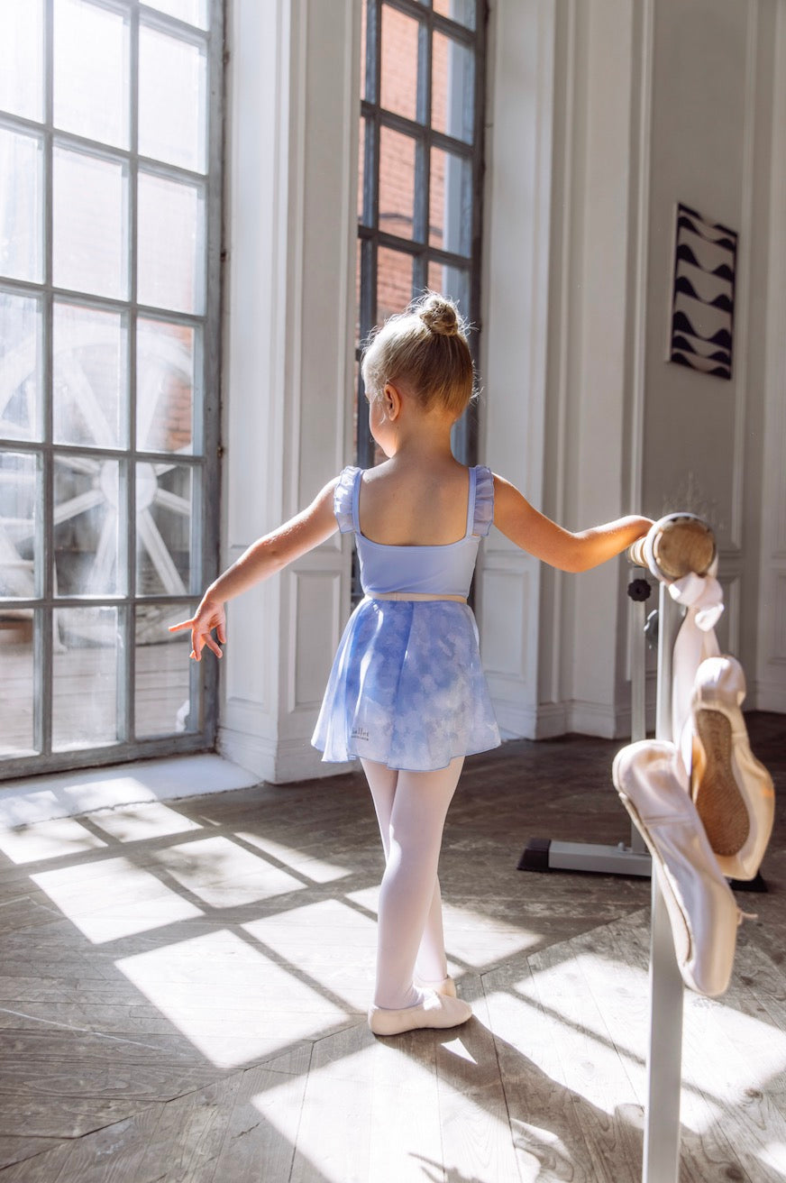 Girls Blue Ballet Onesies