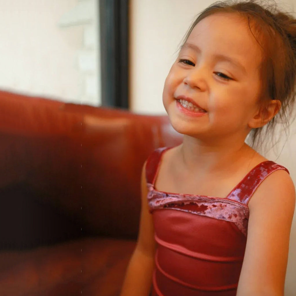 Girls Berry "Berry" Ballet Onesies(171539425/Pique/Cassis)