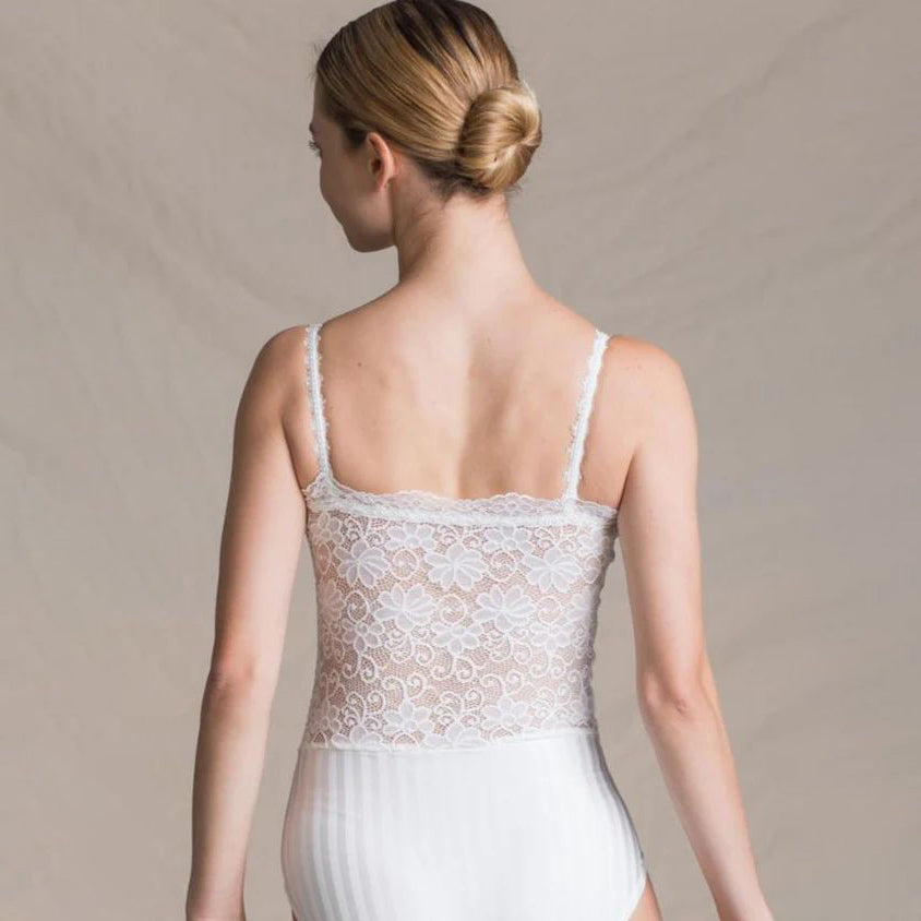 Women White Ballet Onesies(1718/White)