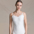 Women White Ballet Onesies(1718/White)