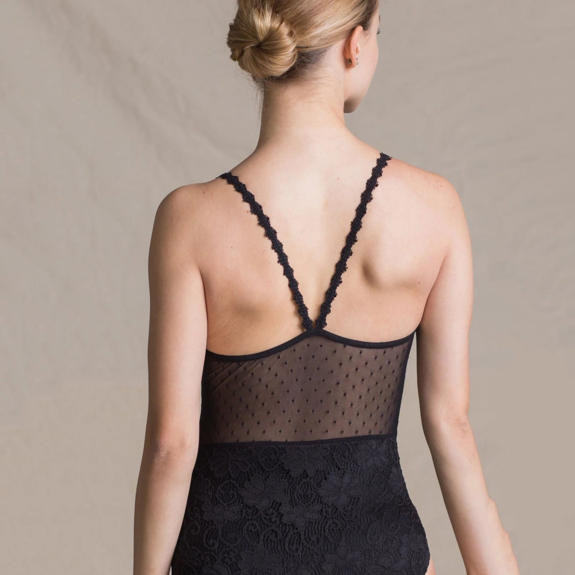 Girls Black Ballet Onesies(1724/Black)