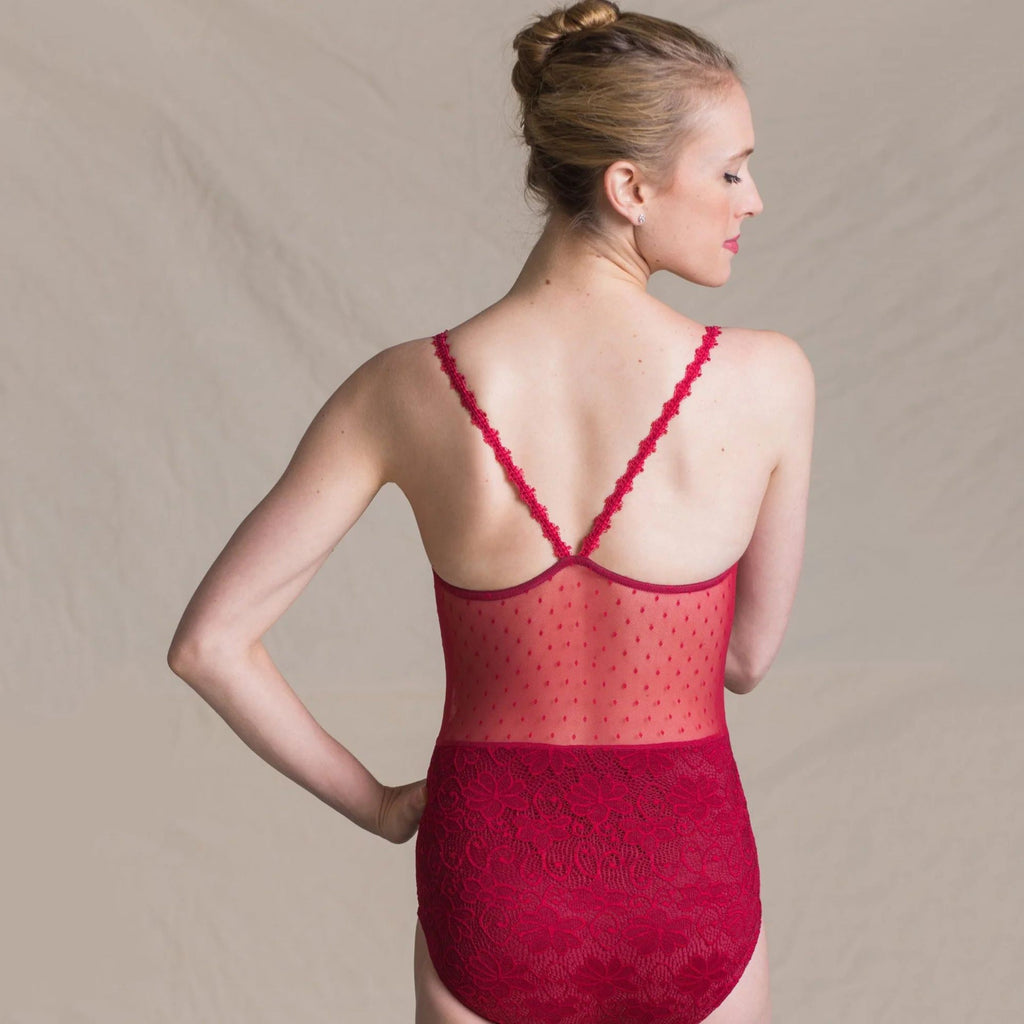 Girls Red Ballet Onesies(1724/Red)