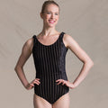Girls Black Velvet Ballet Onesies(1727/Black)