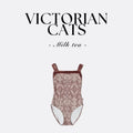 Girls Pink "Victorian Cats" Ballet Onesies