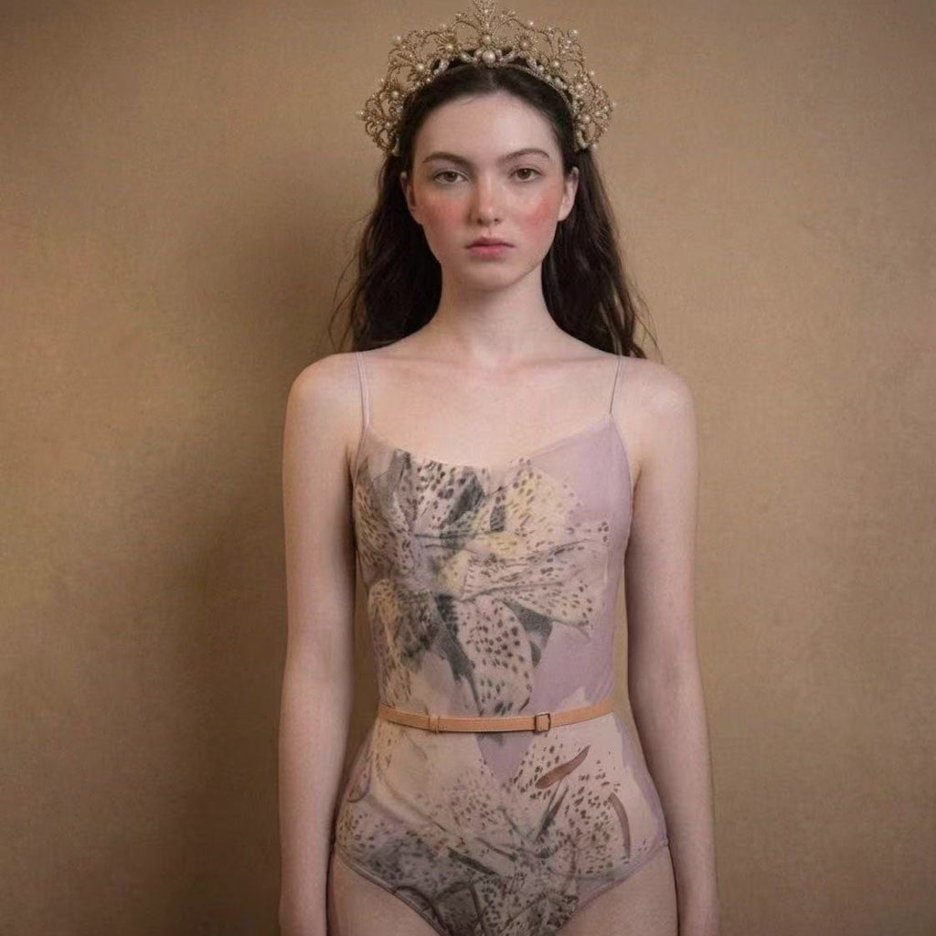 Women Blush "LILY" Ballet Onesies(181LE01VL/lily_blush)