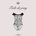 Girls Black"Toile de Jouy Noir/Plie/Black"Ballet Onesies