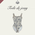 Girls White"Toile de Jouy"Ballet Onesies(182245583HL/Pique/White)