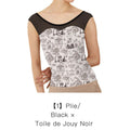 Women Black"Toile de Jouy Noir"Ballet Onesies(182246046/Plie/Black)