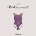 Girls Berry"Victorian cats Berry/Plie/Moss pink"Ballet Onesies