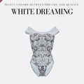 Girls White"Peo Meow-White dreaming"Ballet Onesies(184943342HL/Plie/White)