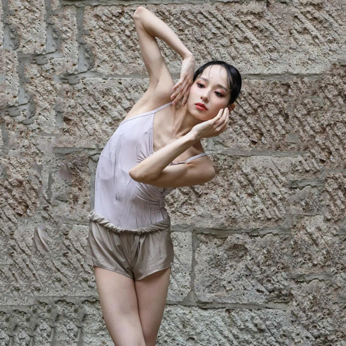 Women Sand Ballet Onesies(185927385/Frappe/Mat marble-Sand)