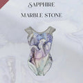 Girls Grey"Sapphire marble stone"Ballet Onesies(186127206/Plie/Gray)