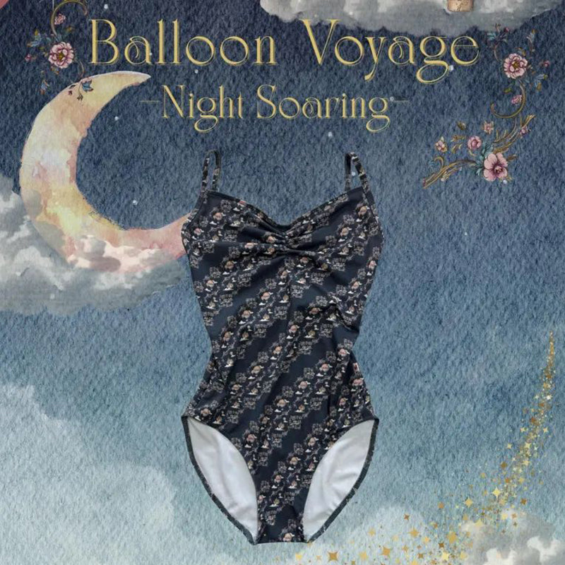 Girls Black"Balloon Voyage"Ballet Onesies(186736687/Frappe/Night Soaring)