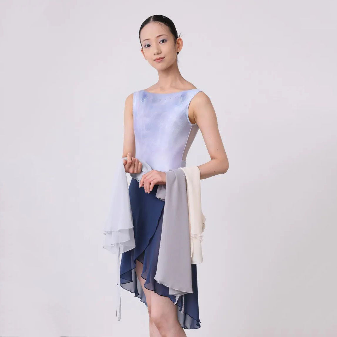 Women Pearl Blue"Aqua jewel-Pearl blue"Ballet Onesies(187425376/Degage/Aqua jewel)