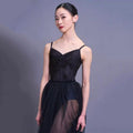 Women Black "Swan-Odile" Ballet Onesies(190207086/Frappe/Black)