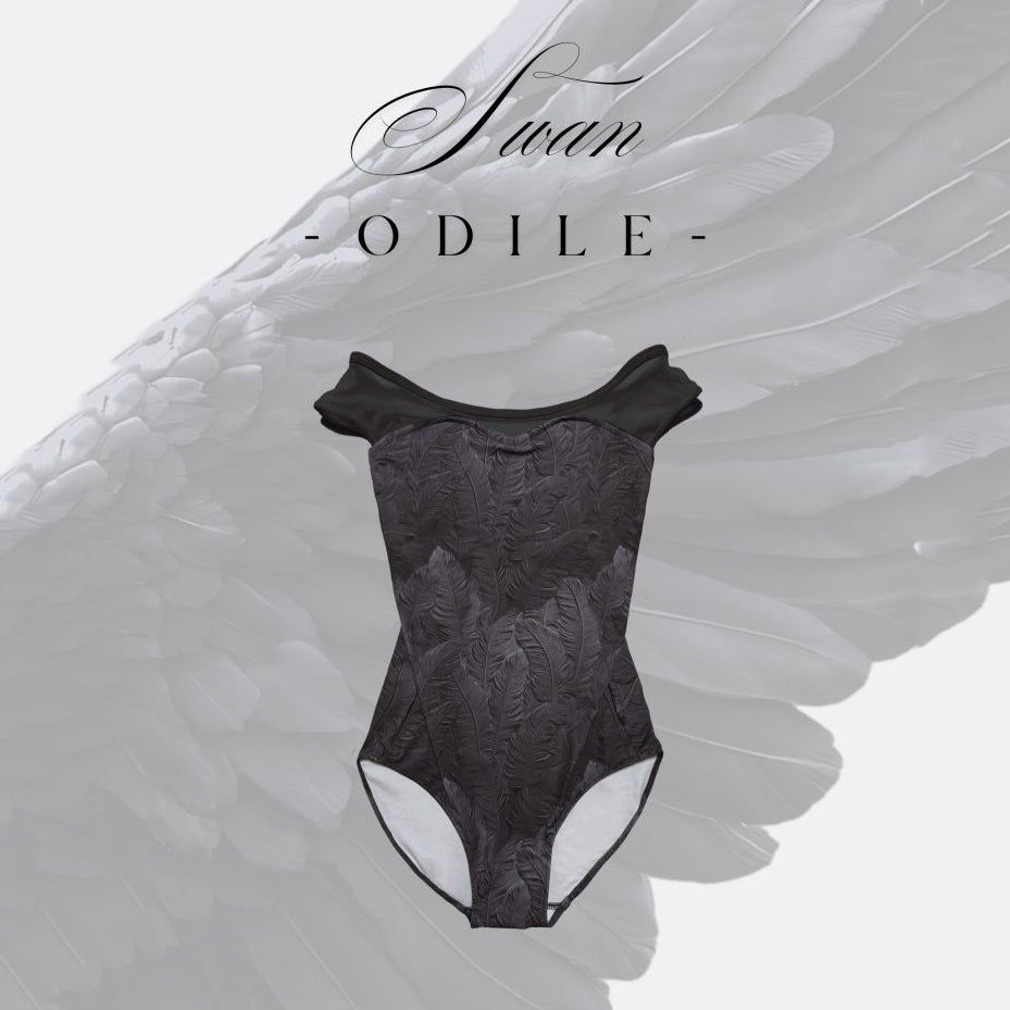 Girls Black "Swan-Odile" Ballet Onesies(190208150/Plie/Black)
