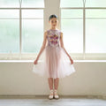 Girls Moss Pink "Secret garden-Pensee-Rose Violet" Ballet Onesies(191892257/Degage/Moss pink)
