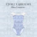 Girls Blue "Etoile Carrousel-Bleu Lumiere" Ballet Onesies(192083695/Plie/White)