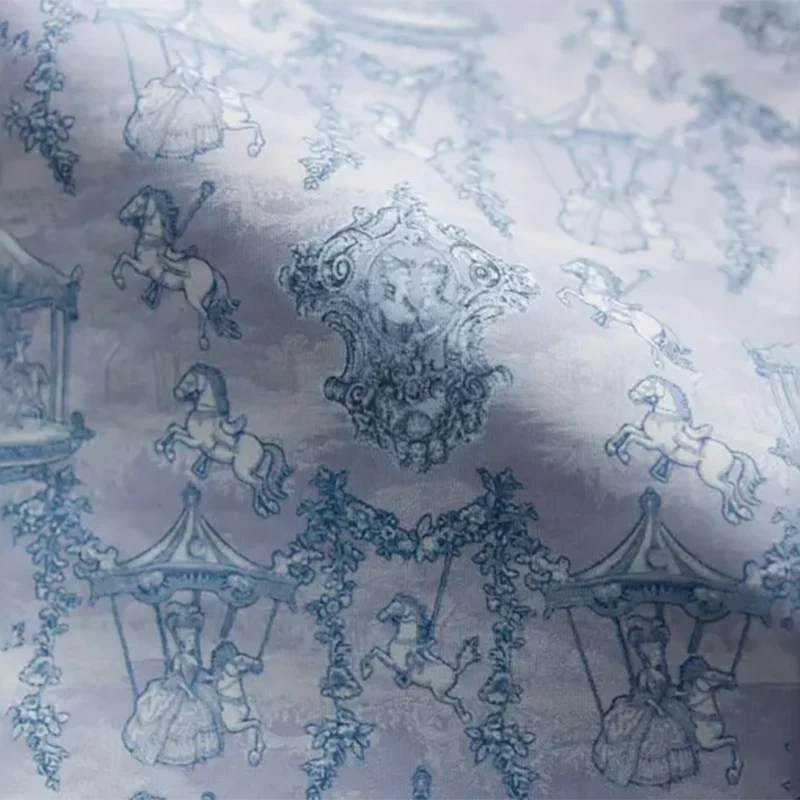 Girls Blue "Etoile Carrousel-Bleu Lumiere" Ballet Onesies(192083695/Plie/White)