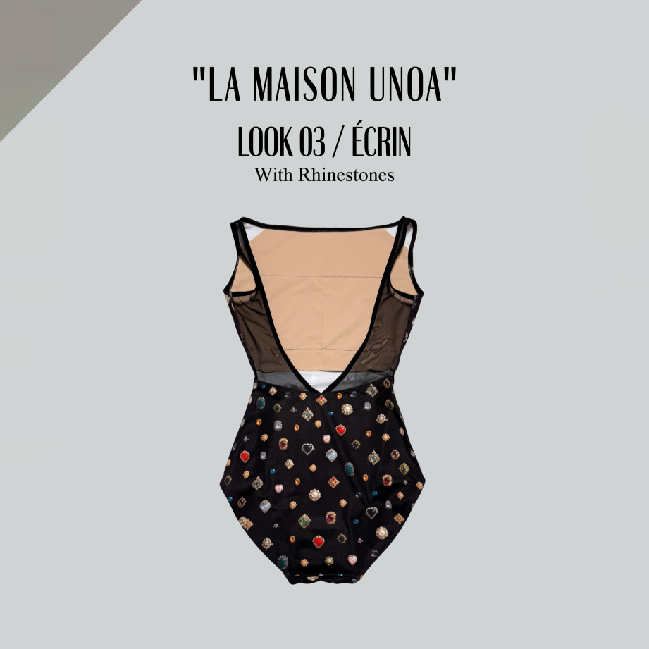 Girls Black Ballet Onesies(192664644/Degage/La Maison unoa-Look 03/Ecrin)
