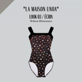 Girls Black Ballet Onesies(192664761HL/Pique/Black × La Maison unoa-Look 03/Ecrin)