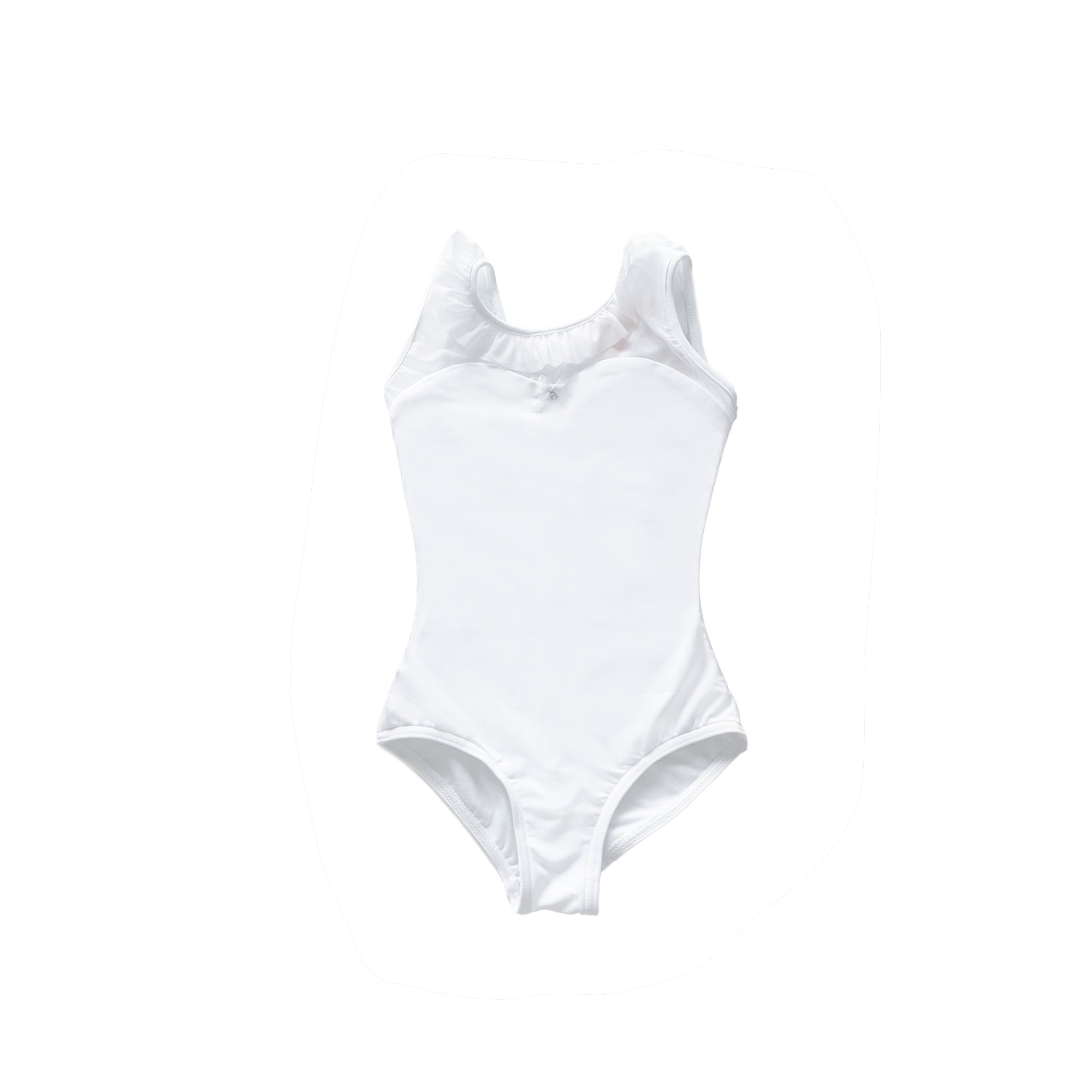 Girls White Ballet Onesies