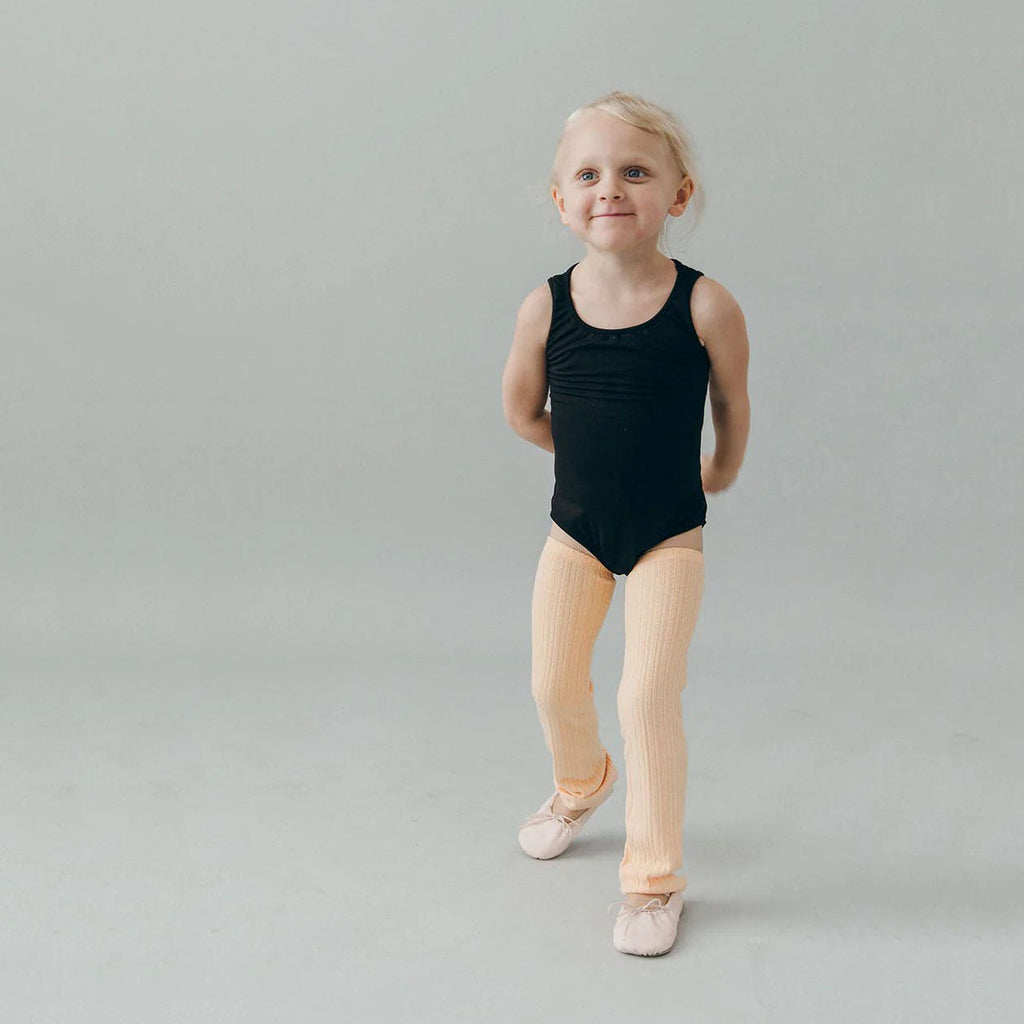 Boys & Girls Peach Ballet Leg Warmers(Adela - KIDS leg warmers)