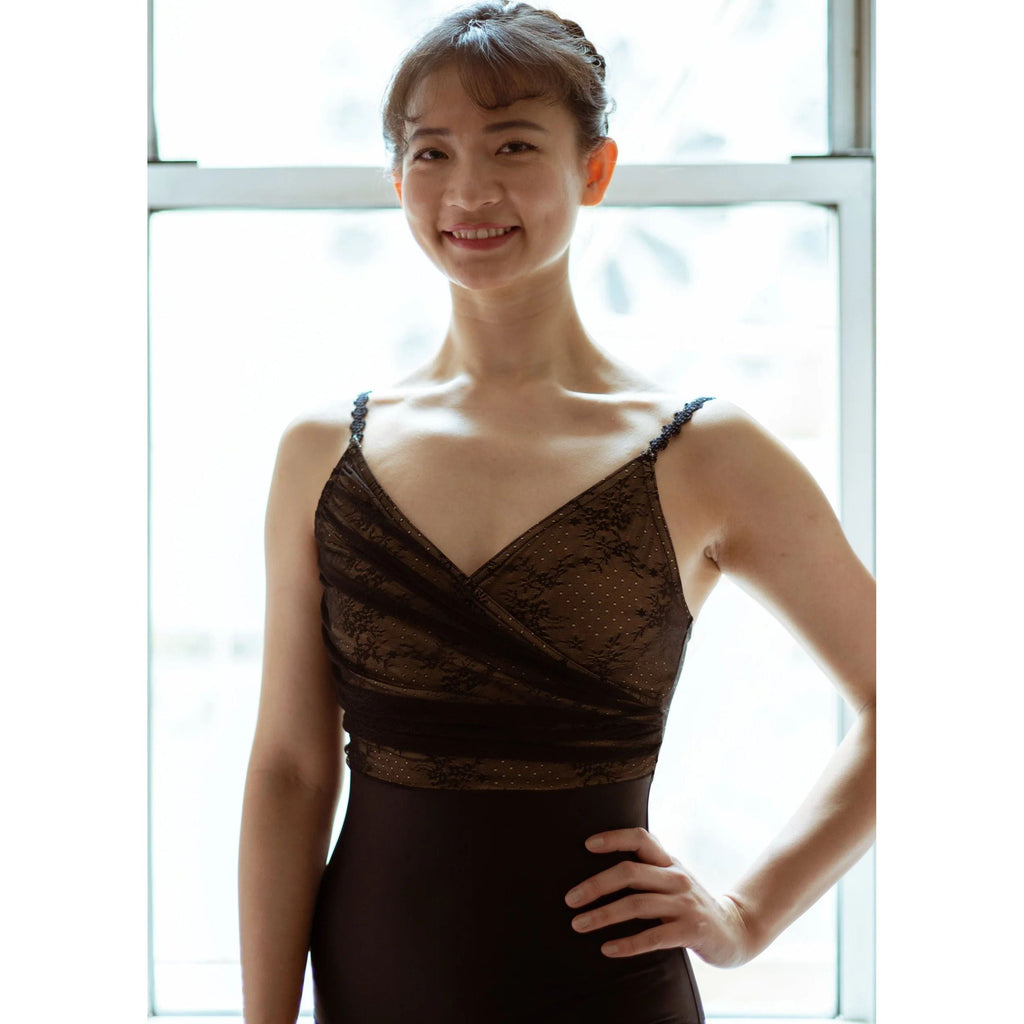 Women Black Ballet Onesies(2238/Black)