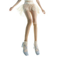 Girls White "JUNIOR ILLUSION" Ballet Skirt(J232SK04JA/edelw)