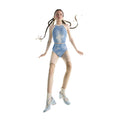 Girls Blue Printed "JUNIOR ALPINE FLORA" Choker Ballet Onesies(J241LE31VL/alpineblue)