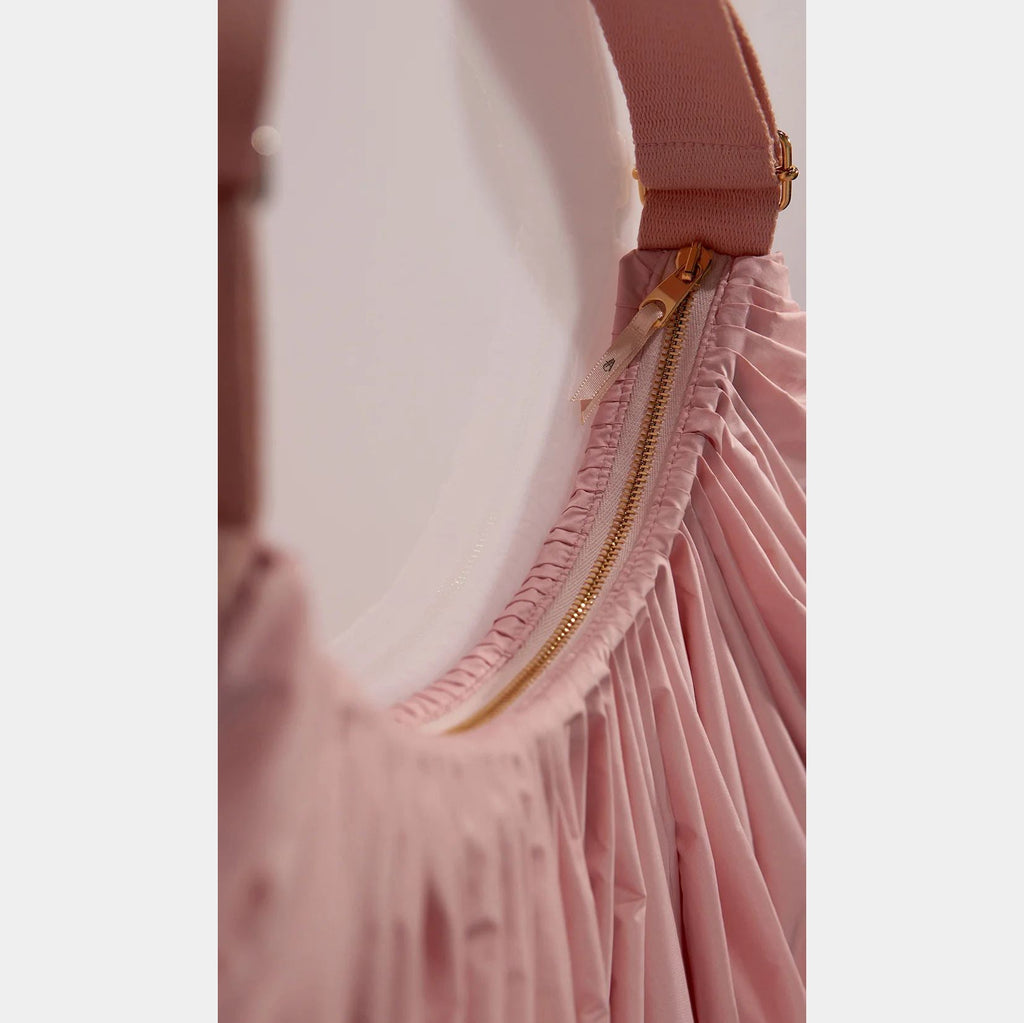 Women Light Pink'WHIPPED CREAM'Pleated Bag(35x25 cm)